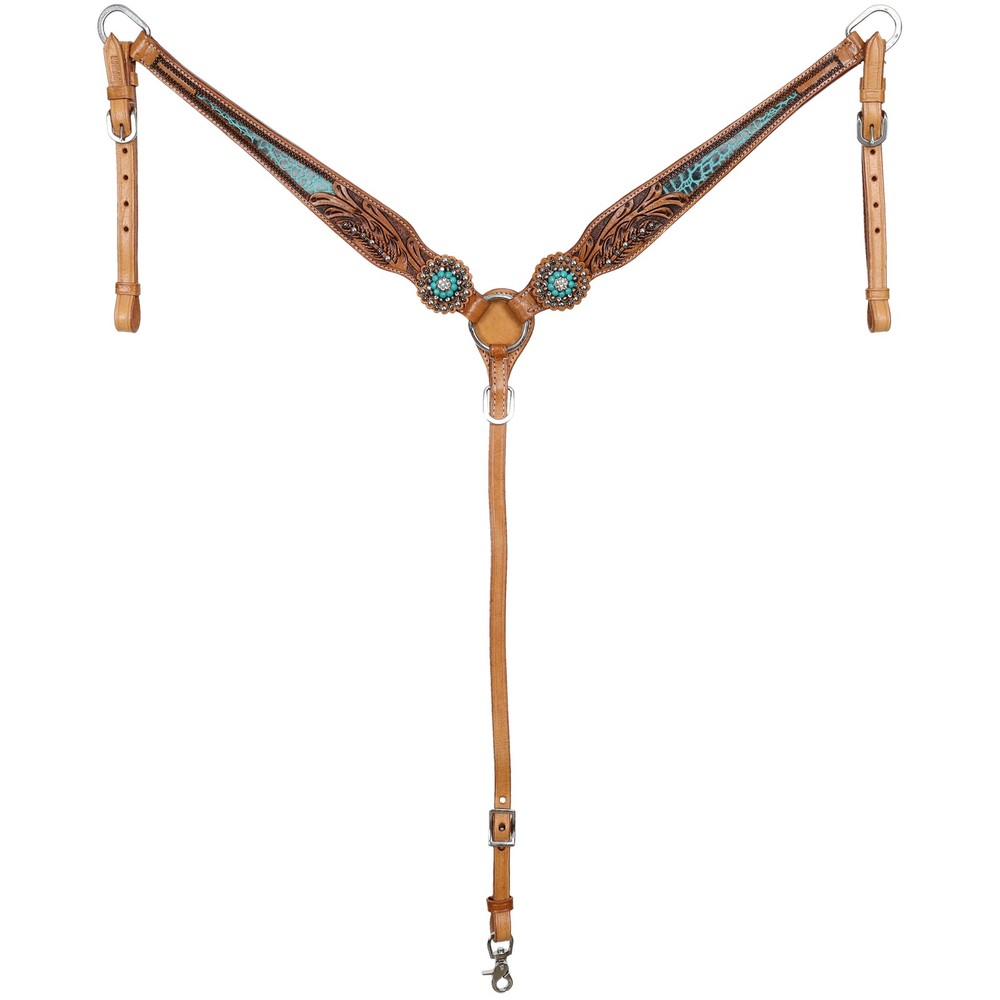 Showman Everglade Browband Headstall & Breast Collar Set