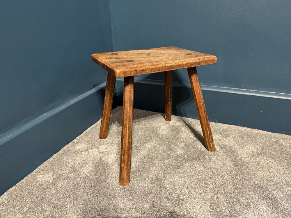 Beautiful 19th Century Oak Milking Stool