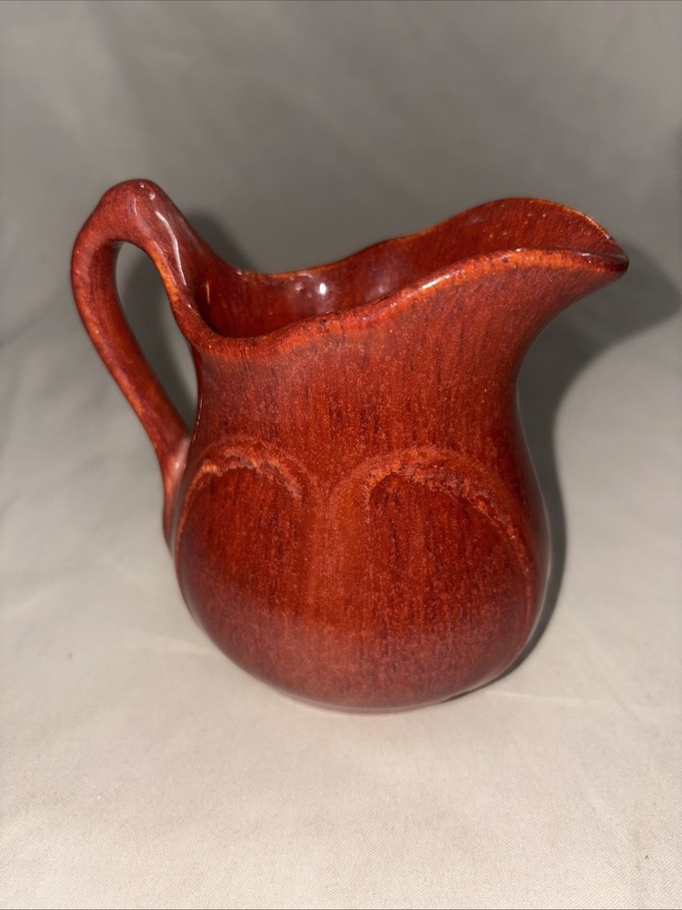 Vintage Red wear Clay Pitcher #C9