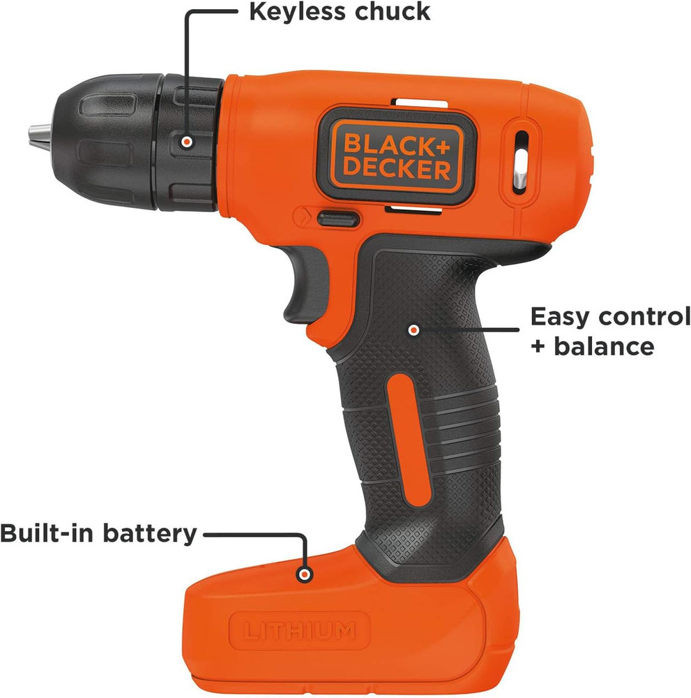 BLACK+DECKER 8V MAX Cordless Drill/Driver (BDCD8C)