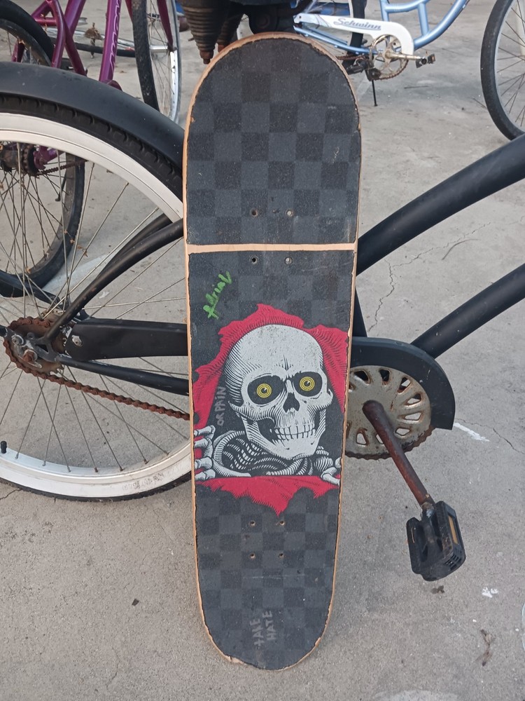Powell Peralta Ripper Black Red Old School Skateboard Deck