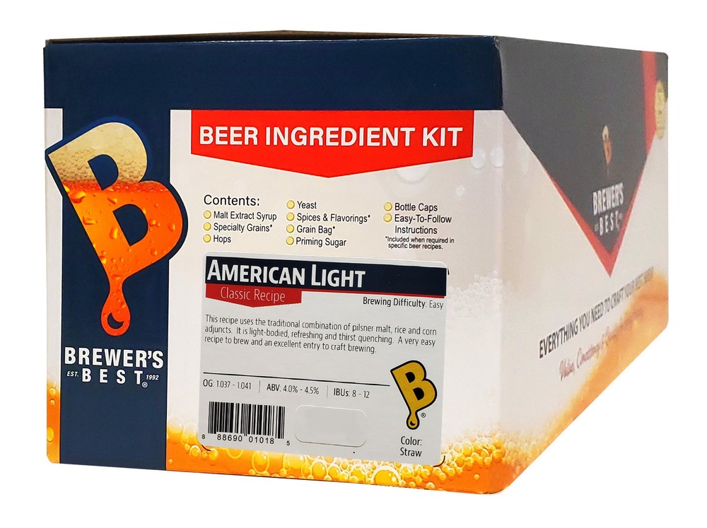 American Light Ingredient Kit for Home Brew Beer Making