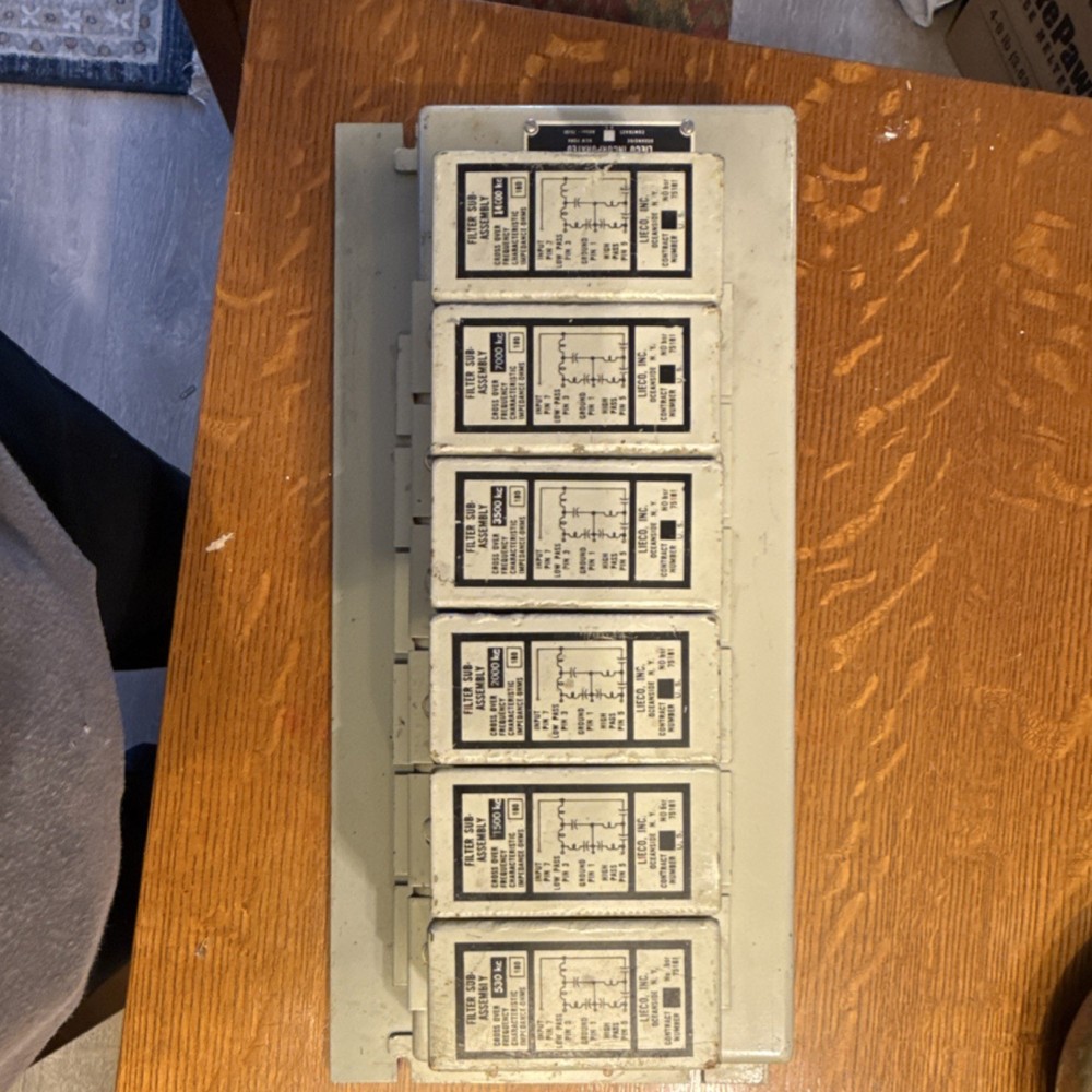 AN/SRA-12B Electrical Filter Assembly Panel Militaria