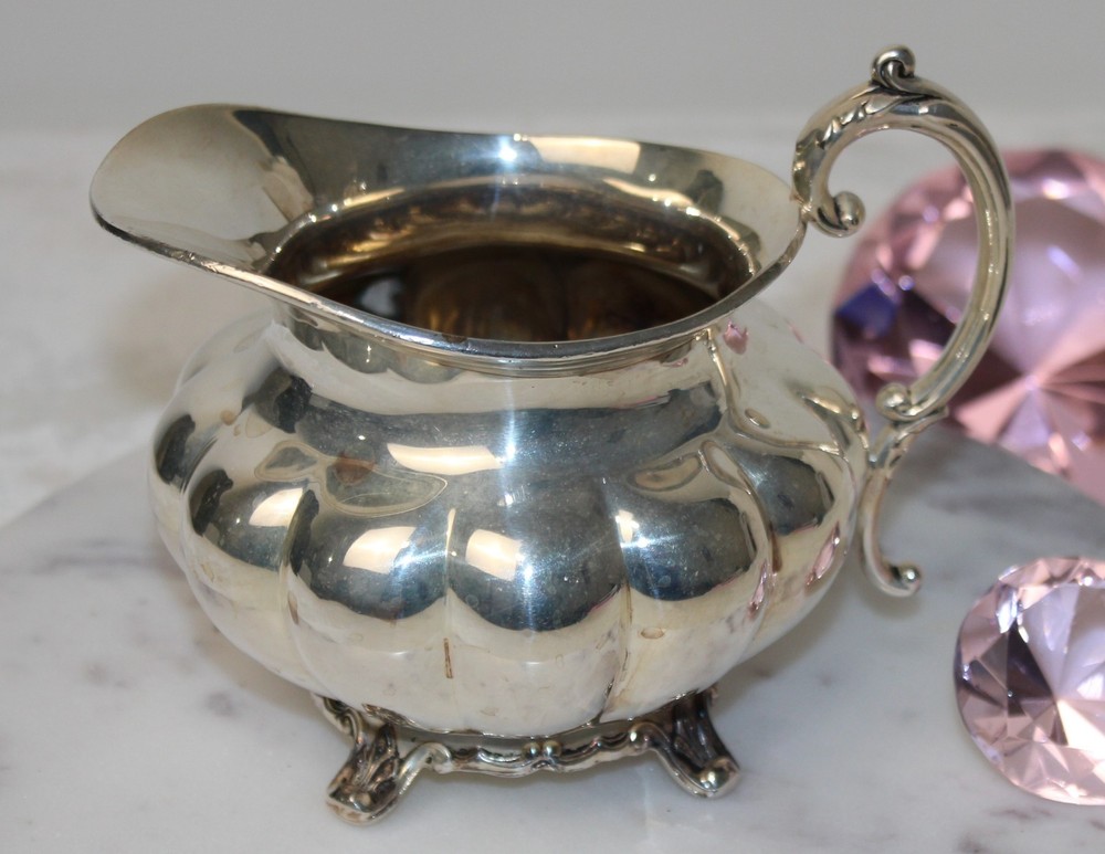 Vintage Community Melon Sheffield Design Silverplate Coffee Tea Set