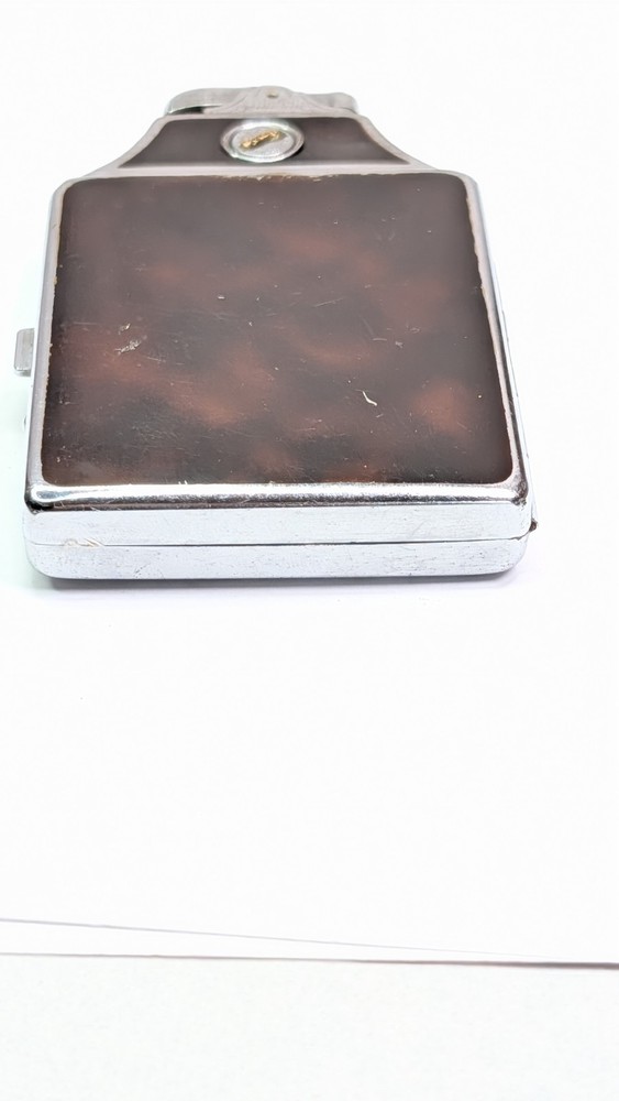 Ronson Art Deco Mastercase Cigarette Lighter Case Combo 1930s Brown Marble