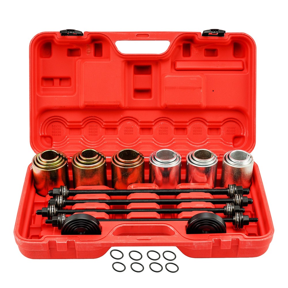 26PCS Universal Press & Pull Sleeve Kit Bushing Bearing Removal Install Tool Set