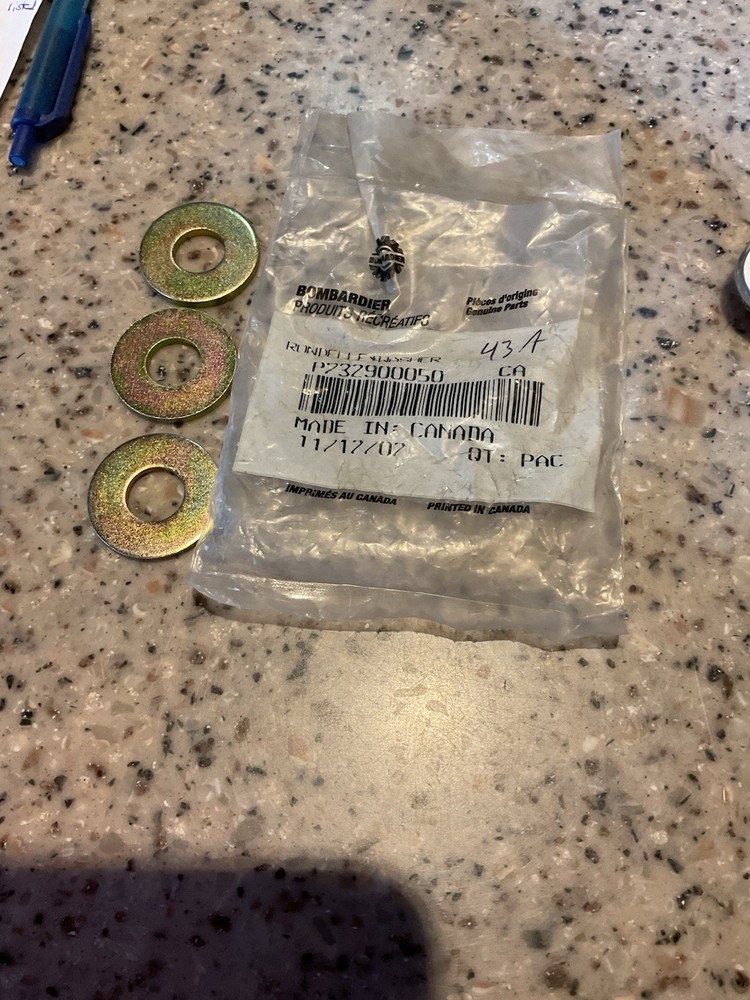 Genuine OEM SKI-DOO WASHER. 732900050 Quantity (3)
