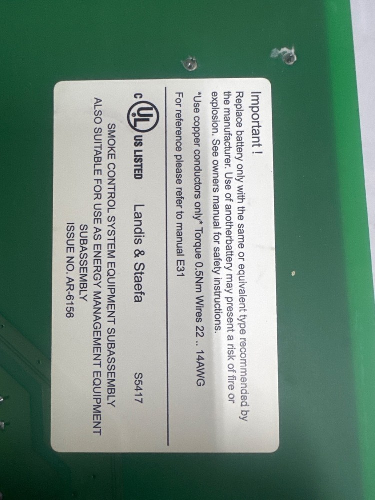 SIEMENS Landis & Staefa NCRS NCRE/A SYSTEM CONTROLLER