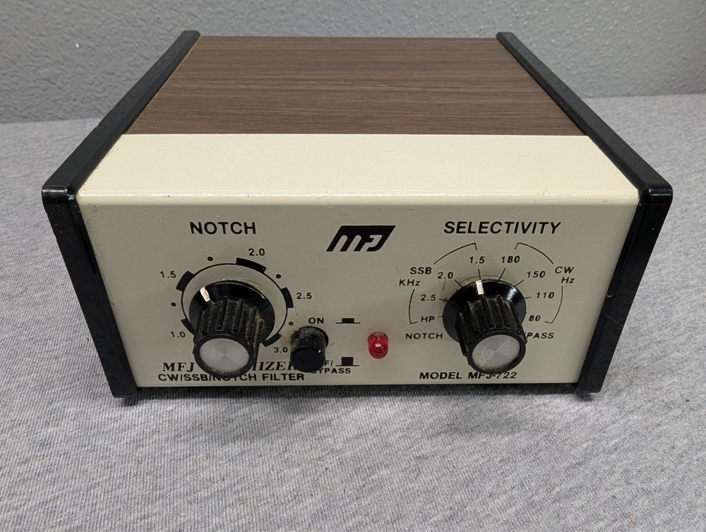 MFJ 722 Optimizer CW SSB Notch Filter - Working