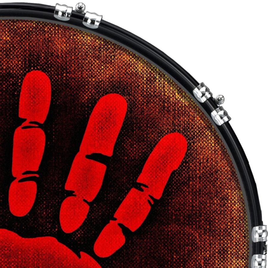 22" Custom Bass Kick Drum Front Head Graphic Graphical No Smoking