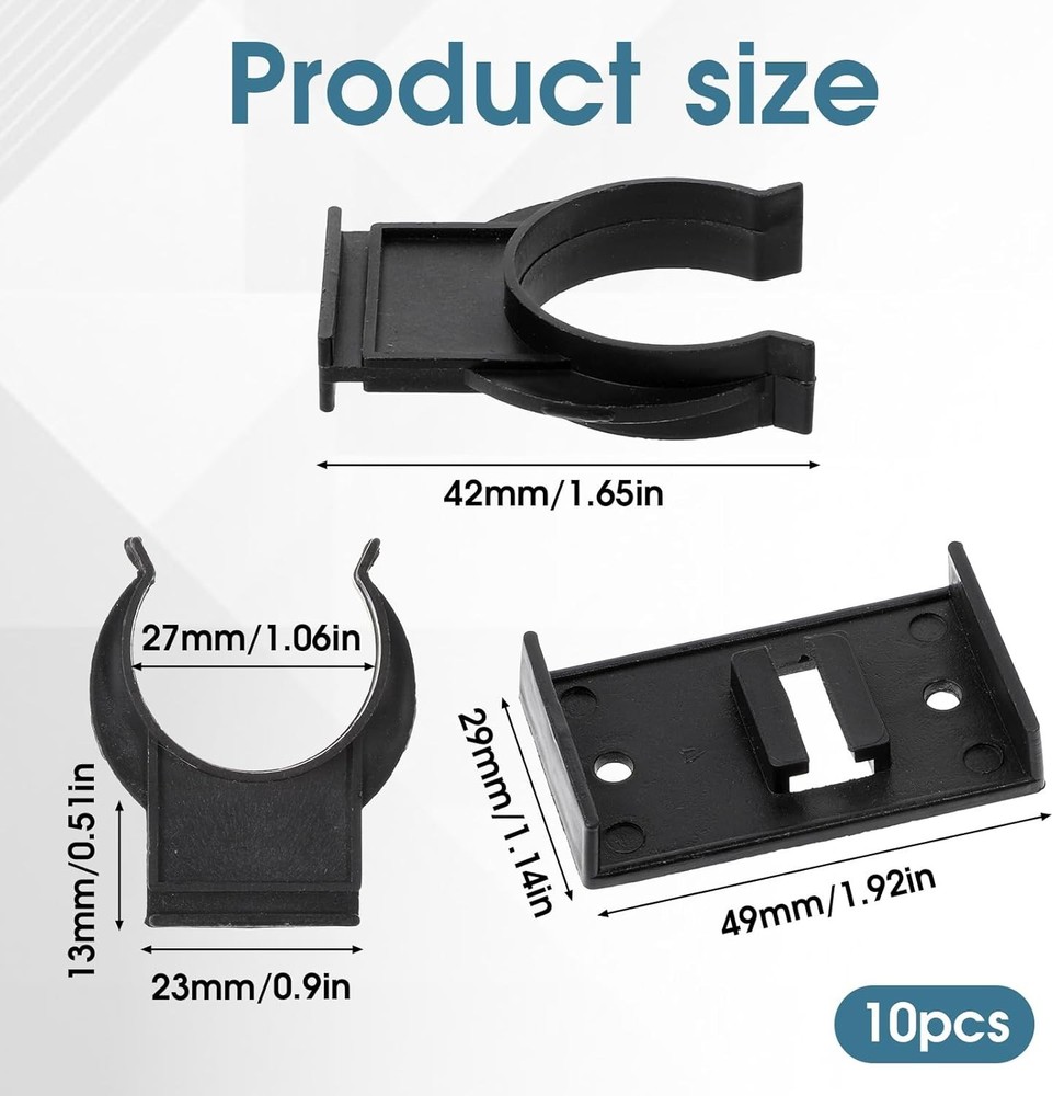 10 Pack Plastic Toe Kick Clip, Adjustable Leg Plinth Clip, Toe Kick Kitchen L