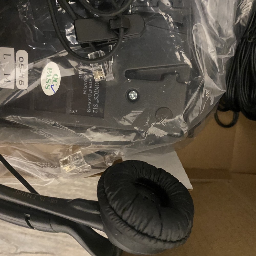 Plantronics S12 Corded Office Headset System Office New Open Box