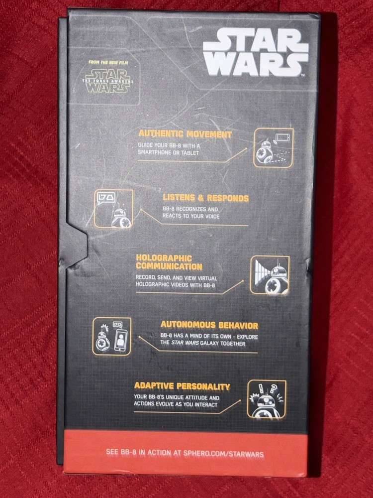 DISNEY STAR WARS BB-8 APP REMOTE CONTROLED BLUETOOTH BB8 DROID