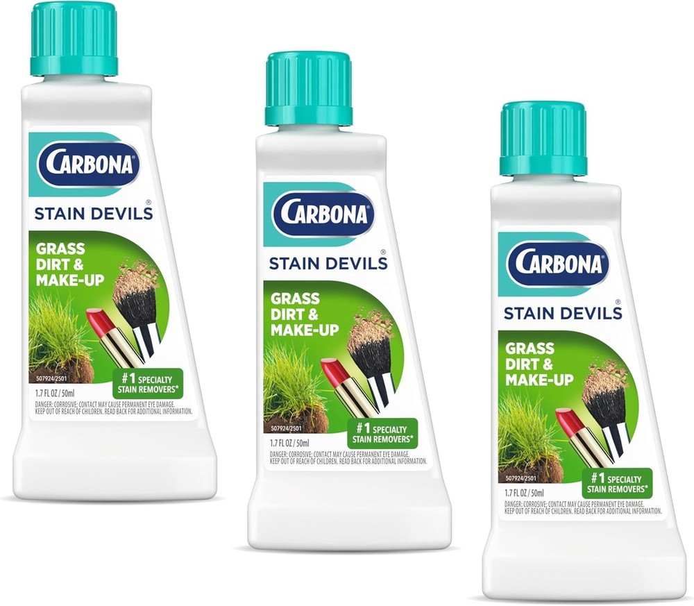 Stain Devils Stain Remover - Professional Fabric Cleaner, 1.7 Fl Oz, 3 Pack
