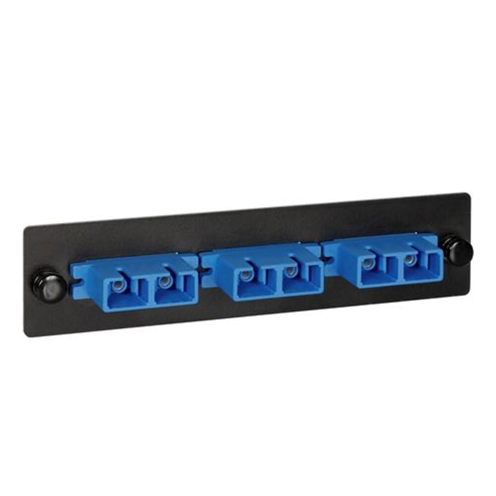 ICC ICFOPS26BK Adapter Panel - 3 Duplex SC - 6F - Blue - SM