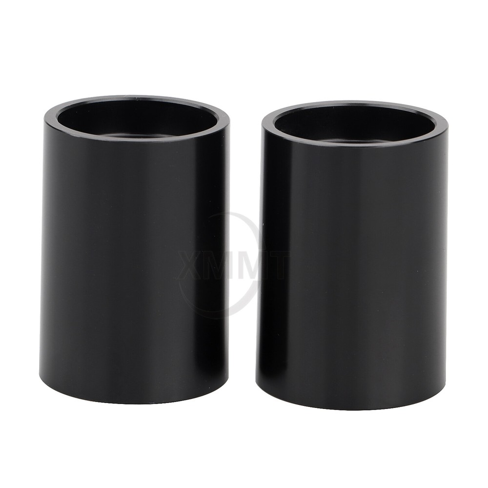 1.75" Black Riser Extensions For Harley 1" Handlebars Softail Dyna Touring FLHR