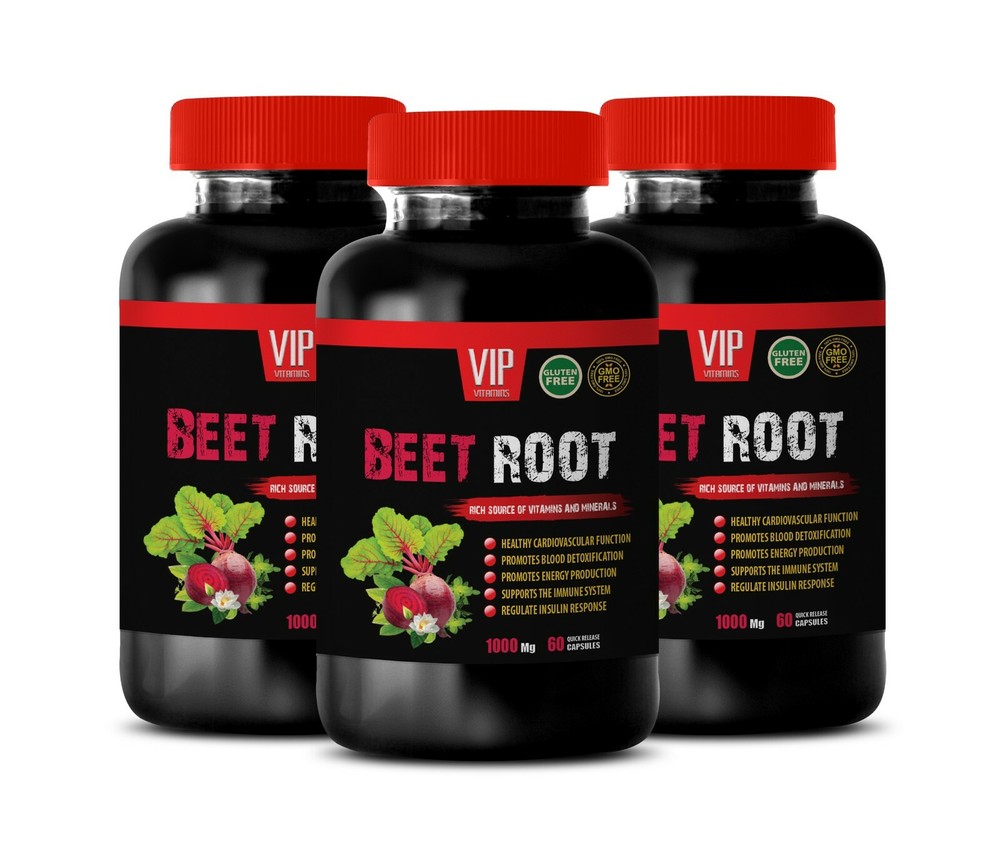 blood pressure pill - BEET ROOT - immune support vitamins 3 Bottles