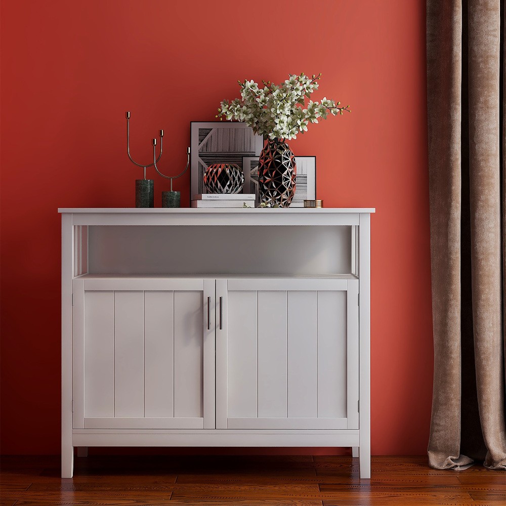 Kitchen Sideboard Buffet Display Server Cabinet with Doors Storage Drawers