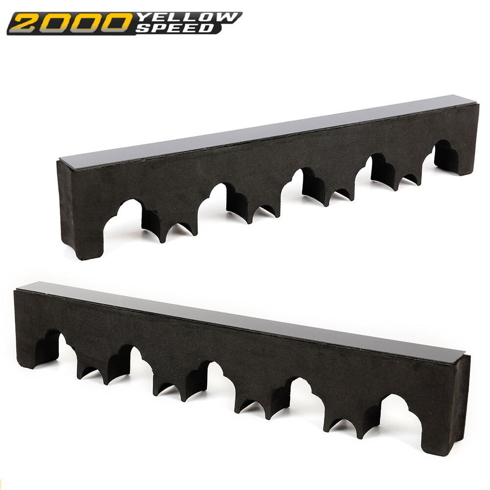 2PCS Storage Hook Cabinet Mount Holder Black