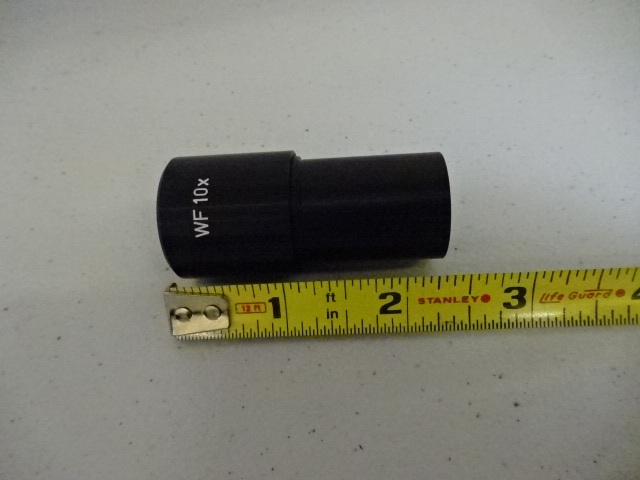 MICROSCOPE PART EYEPIECE OCULAR 10X WF UNKNOWN MAKER OPTICS AS IS #V3-C-08