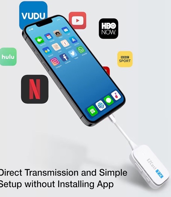 EZCast Wireless HDMI Transmitter and Receiver 98Ft Wireless HDMI 1080P