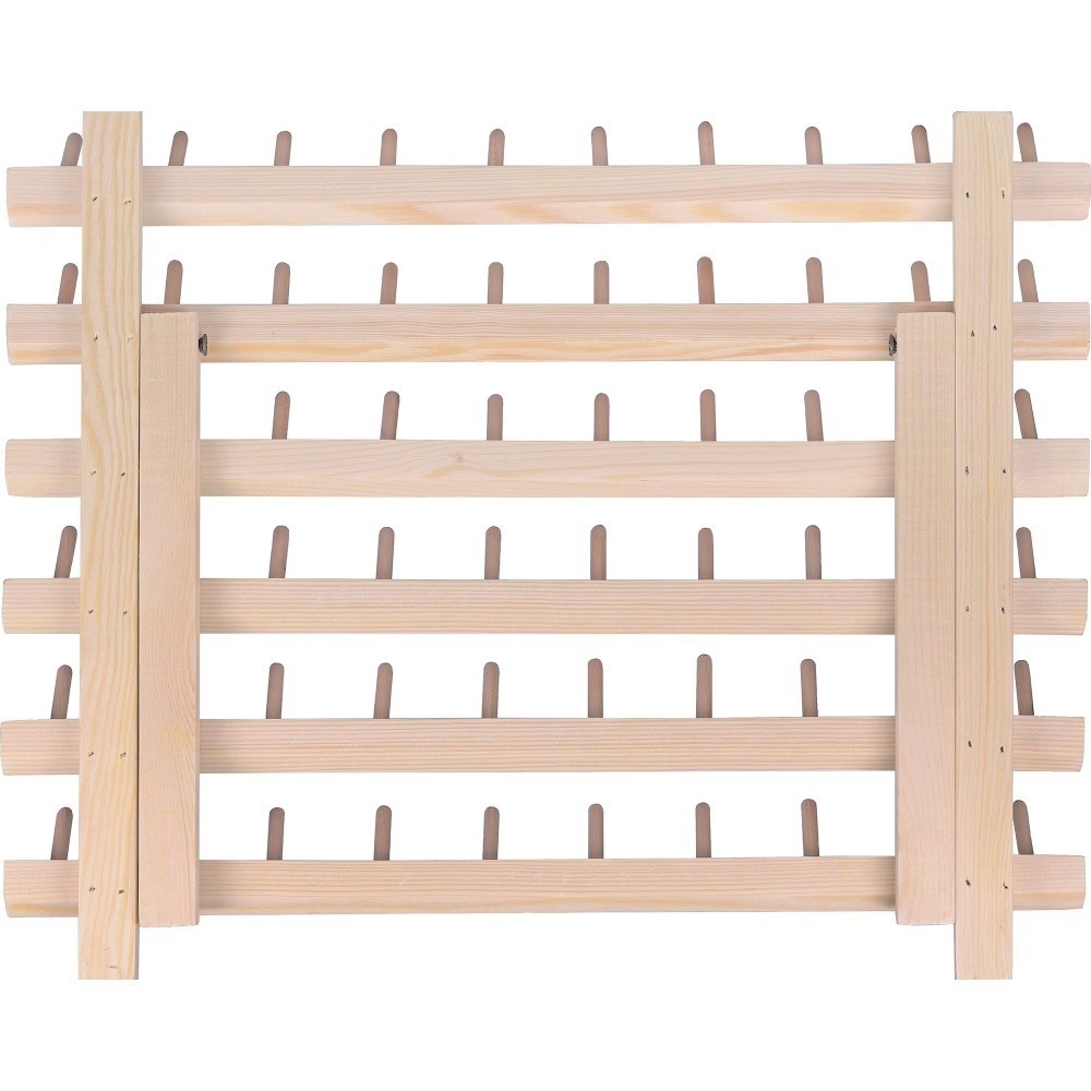 Wooden Thread Spool Rack Organizer Storage Holder for 60 Large Sewing Spools