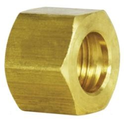 18039L Light Pattern Hex Nut, 1/2 in Compression, Brass (7 Pack)