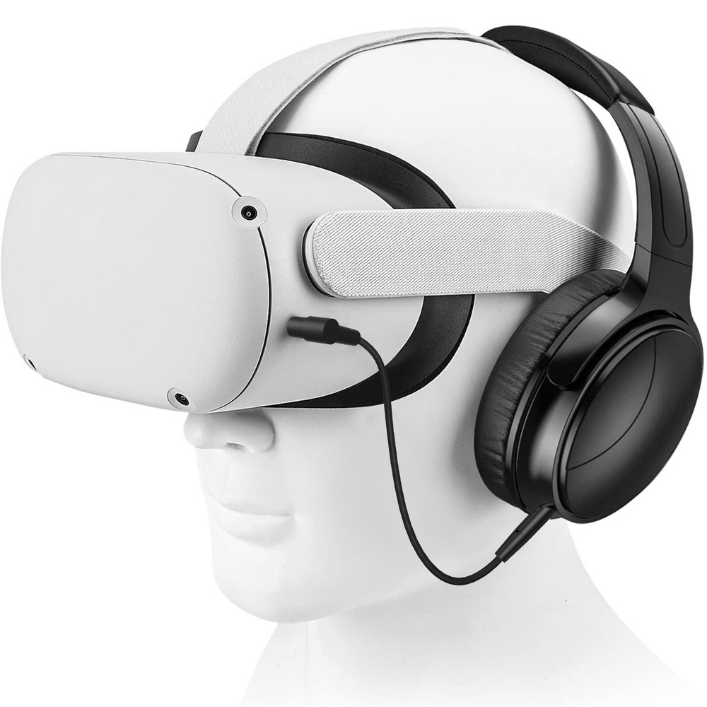 Geekria VR Audio Cable for Oculus, HTC, SAMSUNG Virtual Reality Headsets