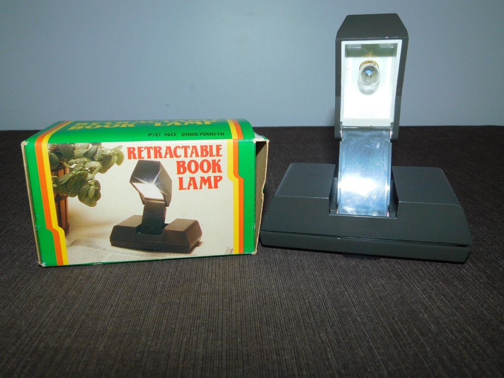 VINTAGE RETRACTABLE BOOK LAMP NEW IN BOX