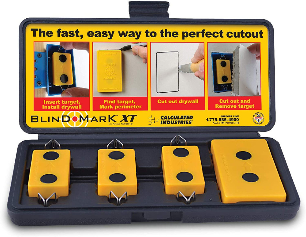 Blind Mark Drywall Electrical Box Locator Tool – Powerful Rare-Earth Magnetic Ta