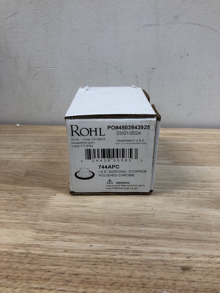 Rohl 744APC 3-1/2" Garbage Disposal Stopper - Polished Chrome