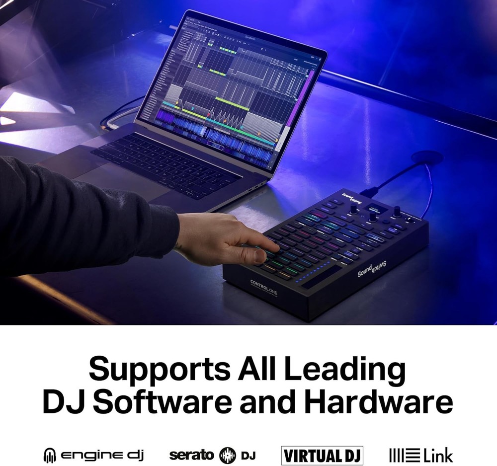 Customizable DMX DJ Lighting Controller with Live Audio Sync & Tactile Control