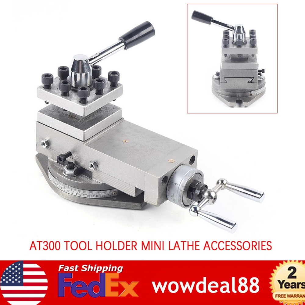 AT300 Lathe Tool Post Tool Holder Assembly 80mm Stroke Mini Lathe Accessories