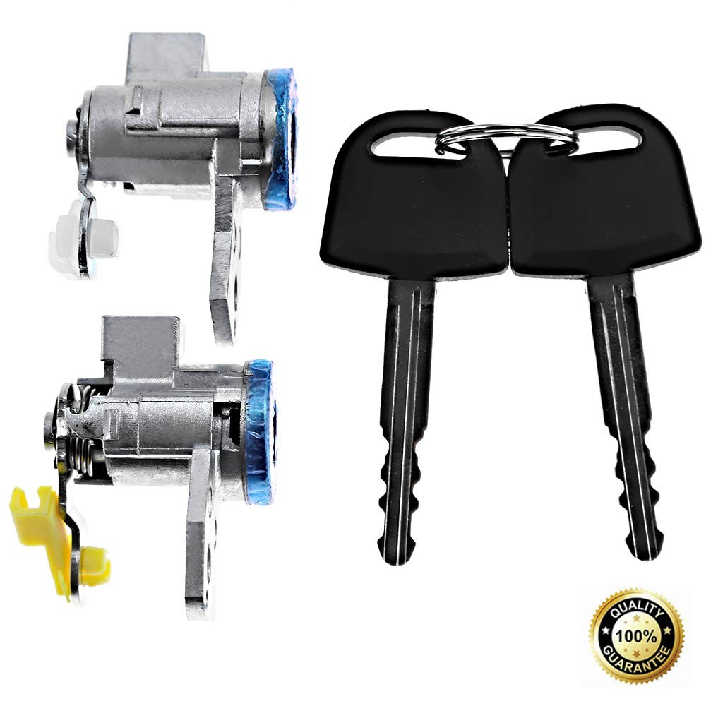 Left & Right Door Lock Cylinders w/Keys Replacement for 2004-2012 Chevy...