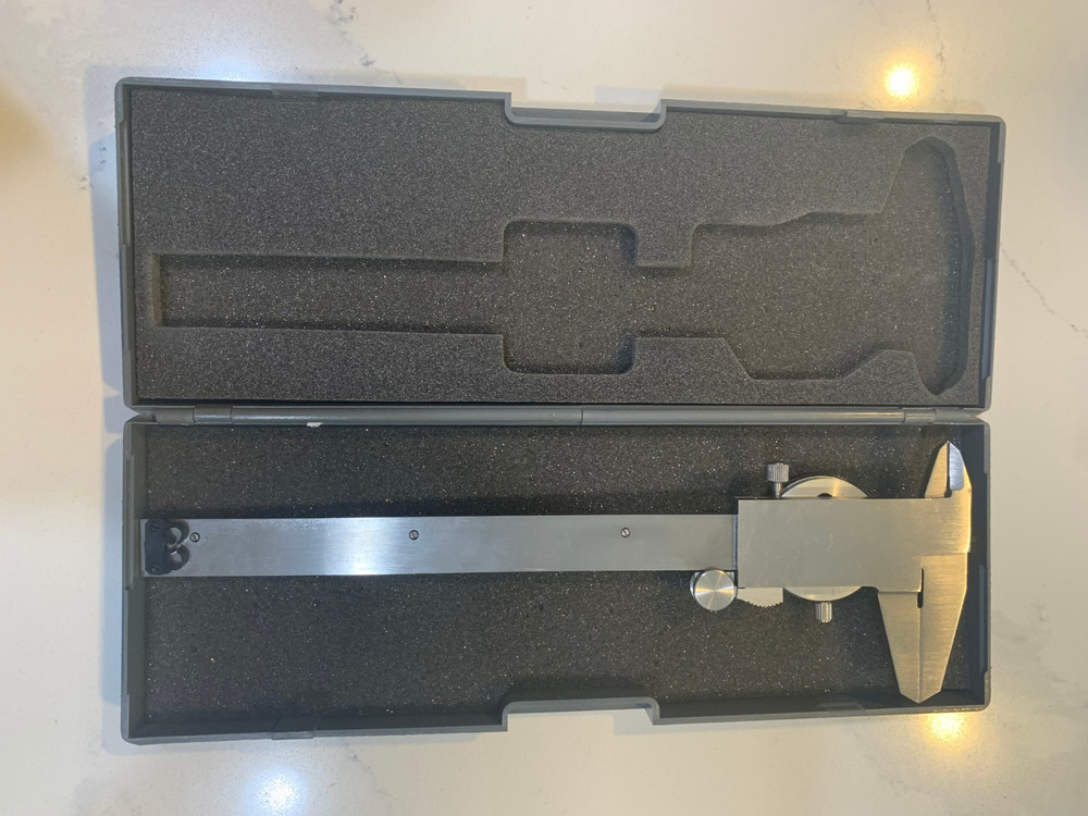 Stainless Steel Dial Caliper with Case