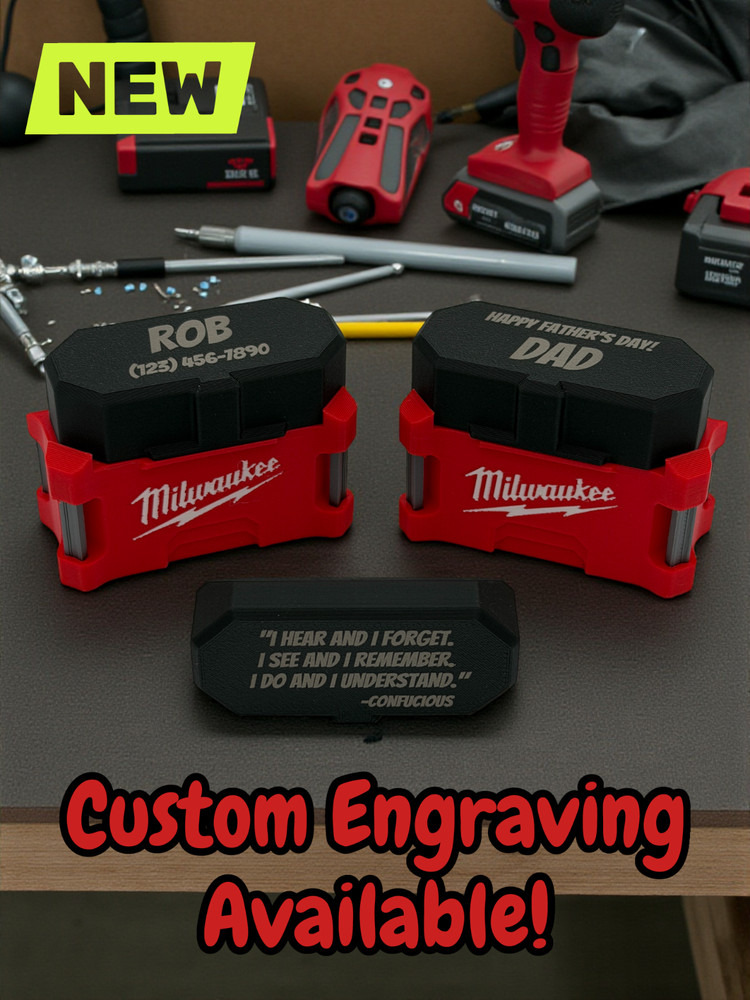 Milwaukee Packout Themed Airpod Case: Engraved Personalization Option!