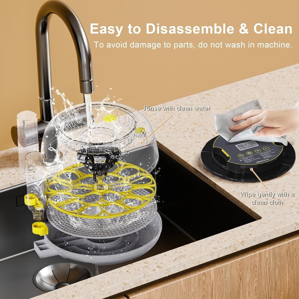 Incubator for Hatching Eggs-18 Egg Capacity, Automatic Egg Turner, Temperature &