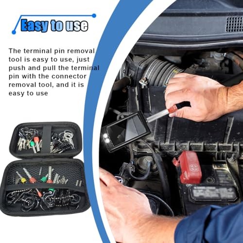 82 PCS Terminal Removal Tool Kit, Electrical Connector Pin Removal Tool, Wire
