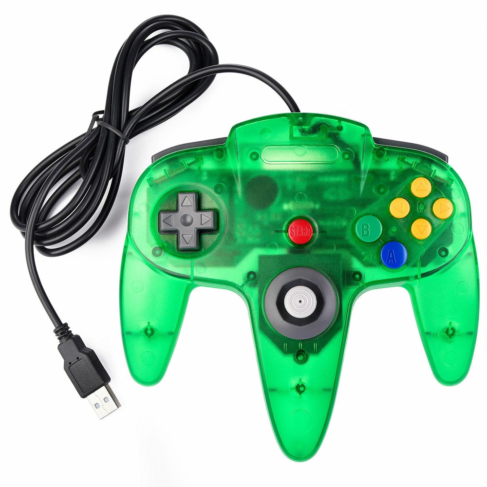 For Nintendo 64 N64 Game System Wired N64 Controller USB Remote Gamepad Joystick