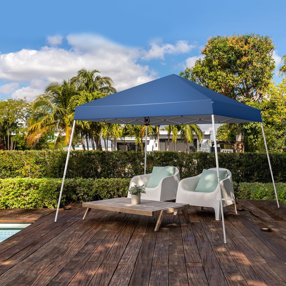 8*8ft Portable Home Use Waterproof Folding Tent Blue