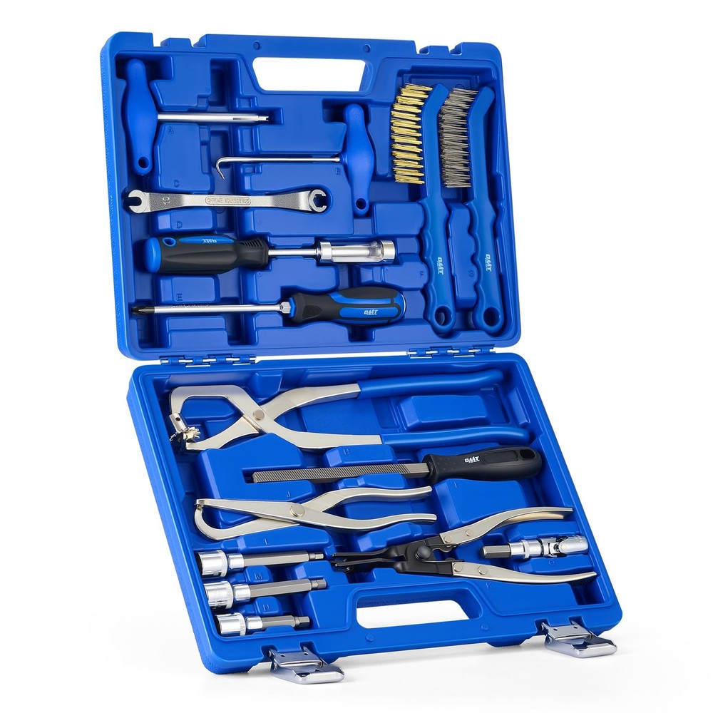 Orion Motor Tech Drum Brake Tool Kit, 15pc. Master & Disc Blue