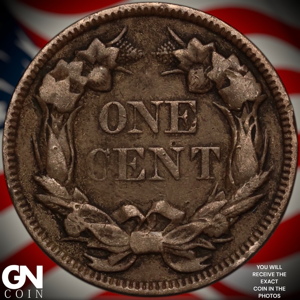 1857 Flying Eagle Cent Penny A3837