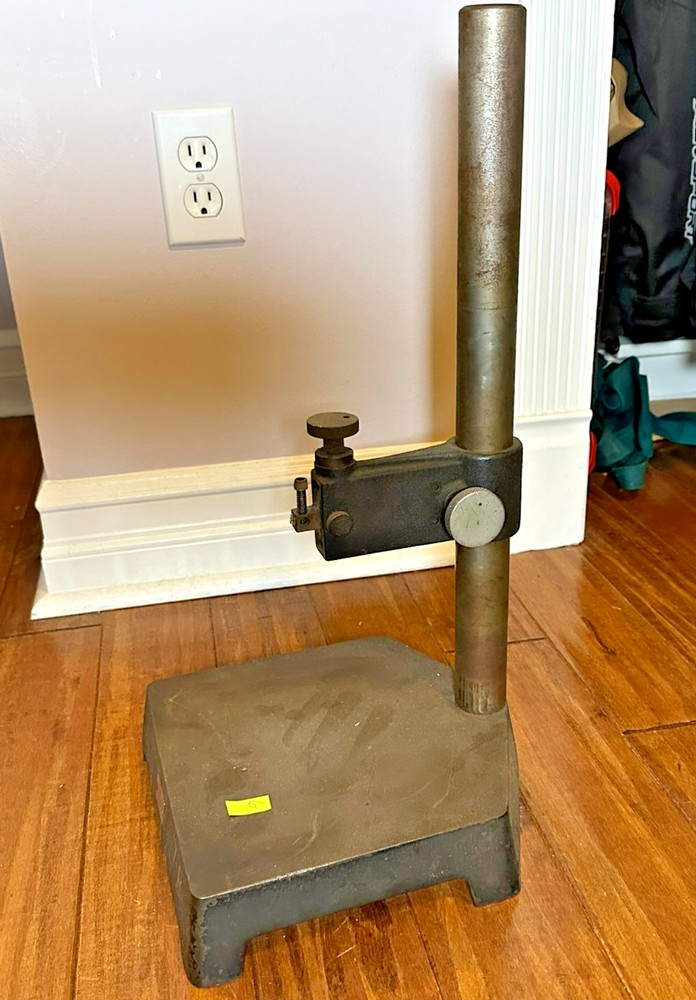 Starrett #636 Indicator / Comparator Stand - 18" Tall - Cast Iron Surface Plate
