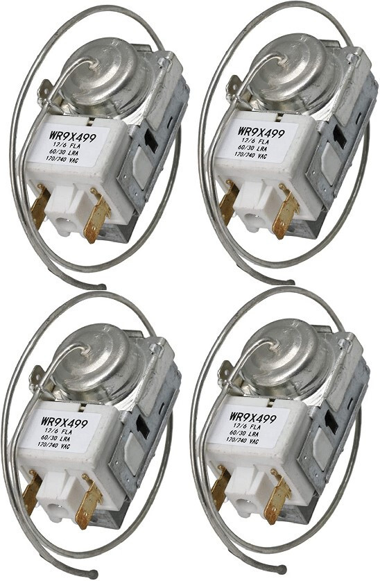 WR9X499 for Refrigerator Thermostat Temperature Control PS310865 AP2061705-4Pack