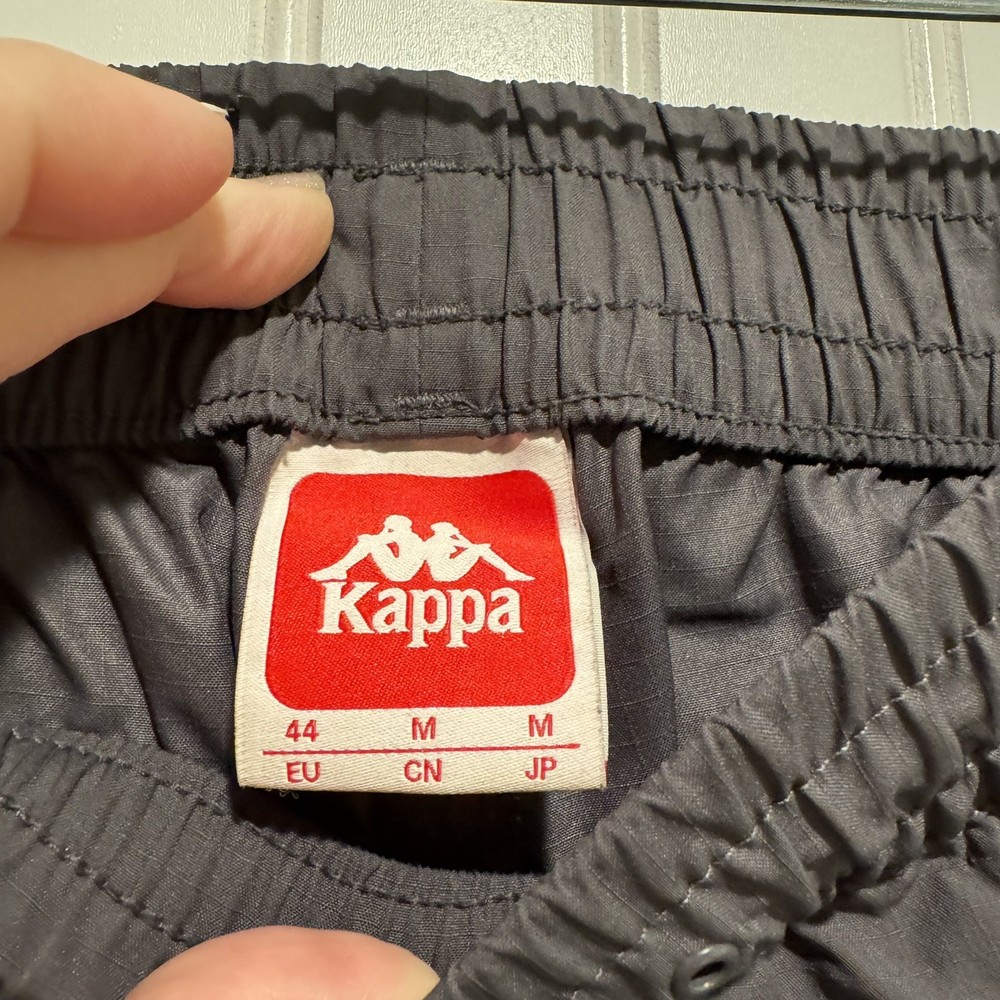 Kappa Gray Green Ripstop Joggers Size Medium