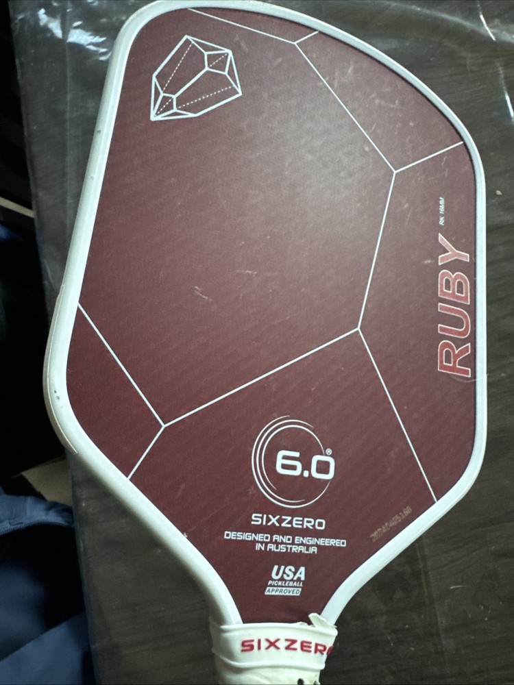 Six Zero 6.0 Ruby Pickleball Paddle 16mm