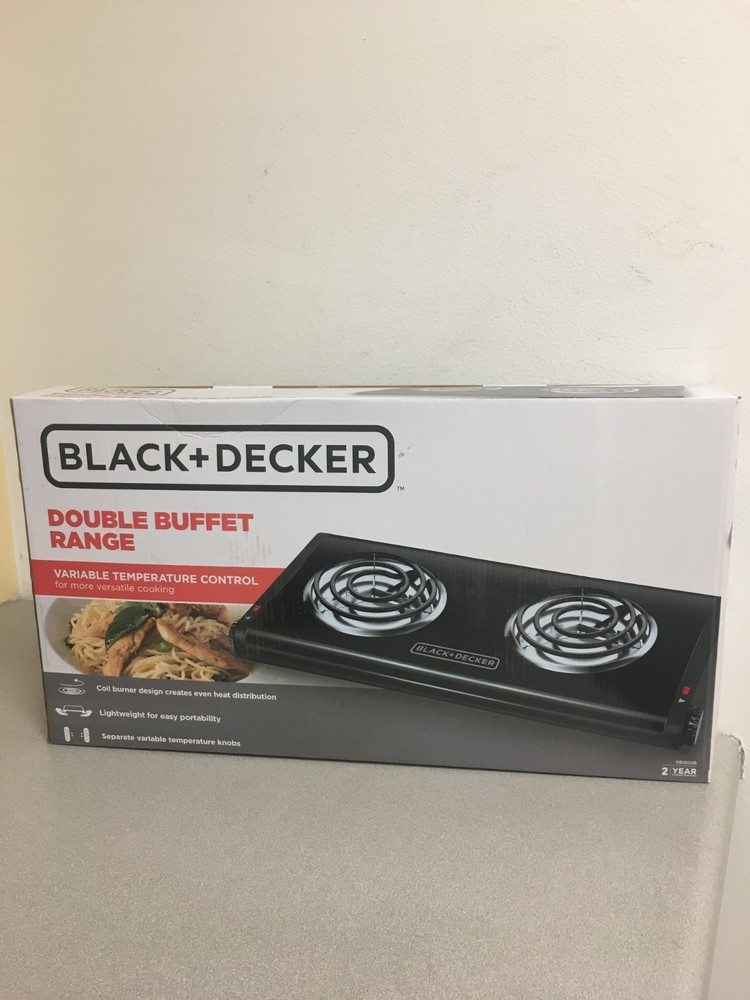 Black+Decker 2 burner Buffet Range Burner DB1002B