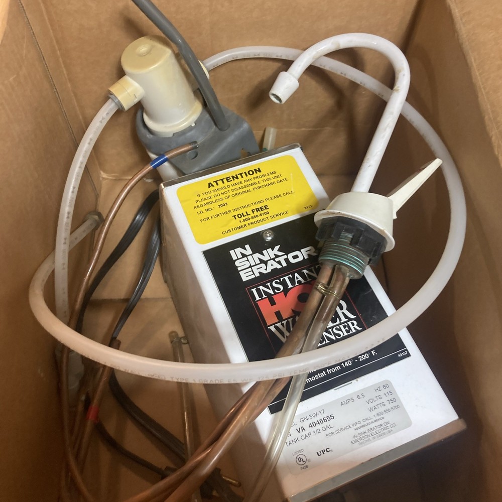Insinkerator instant hot water dispenser GN-3W-17 See Notes