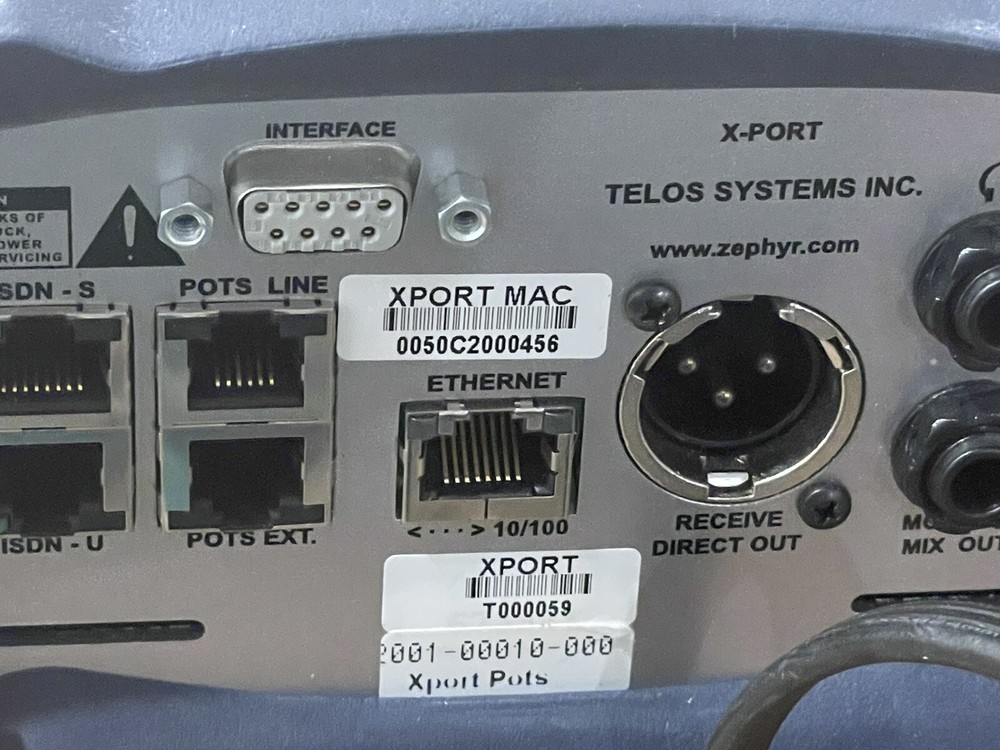 Telos Zephyr Xport POTS Field Audio Transceiver Codec Tested & Conf Working Good