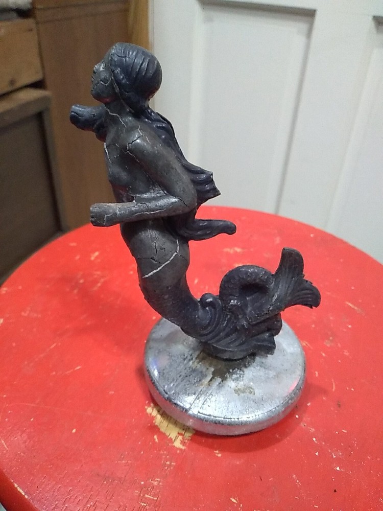 ( RARE ) 1930s Radiator Cap  Mermaid Hood Ornament